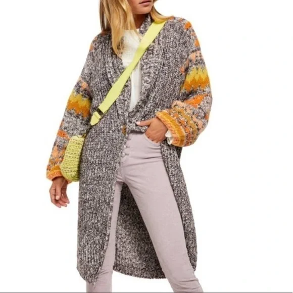 Free People Birds of a Feather Knit Boho Cardigan Size‎ XS/S